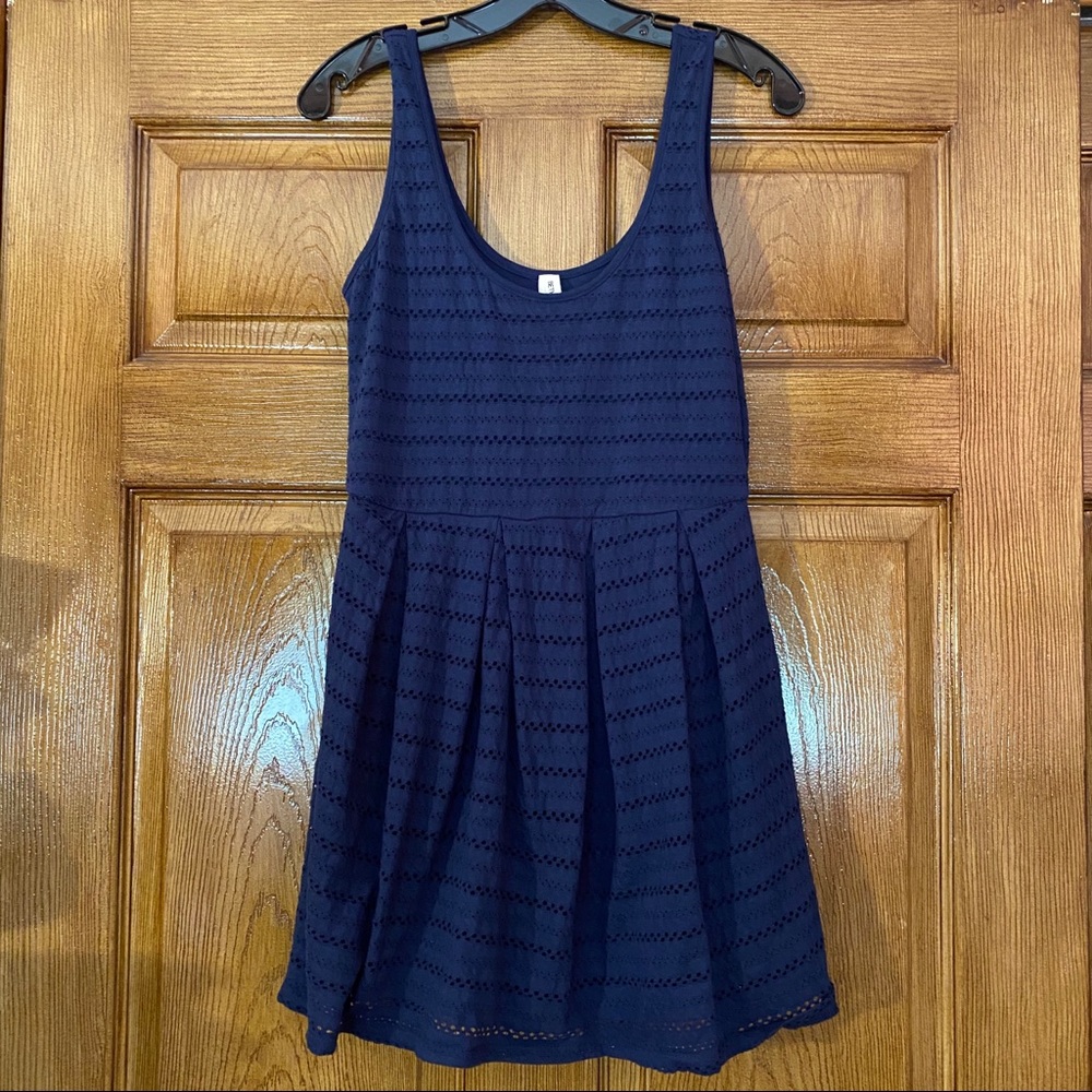 Aeropostale Bethany Mota Navy Textured Sundress